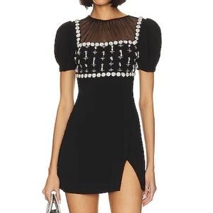 Self-Portrait Black Mini Dress